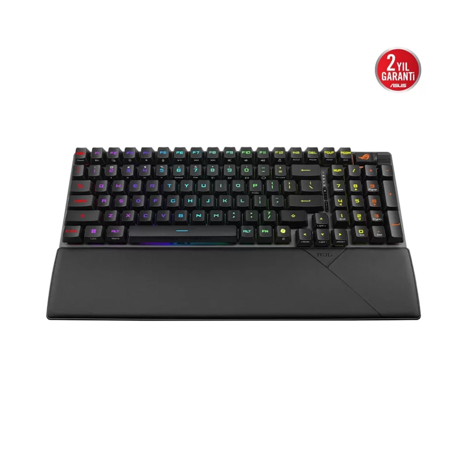 ASUS ROG Strix Scope II 96 Wireless Mekanik RX Red Switch Kablosuz Türkçe Q Oyuncu Klavyesi