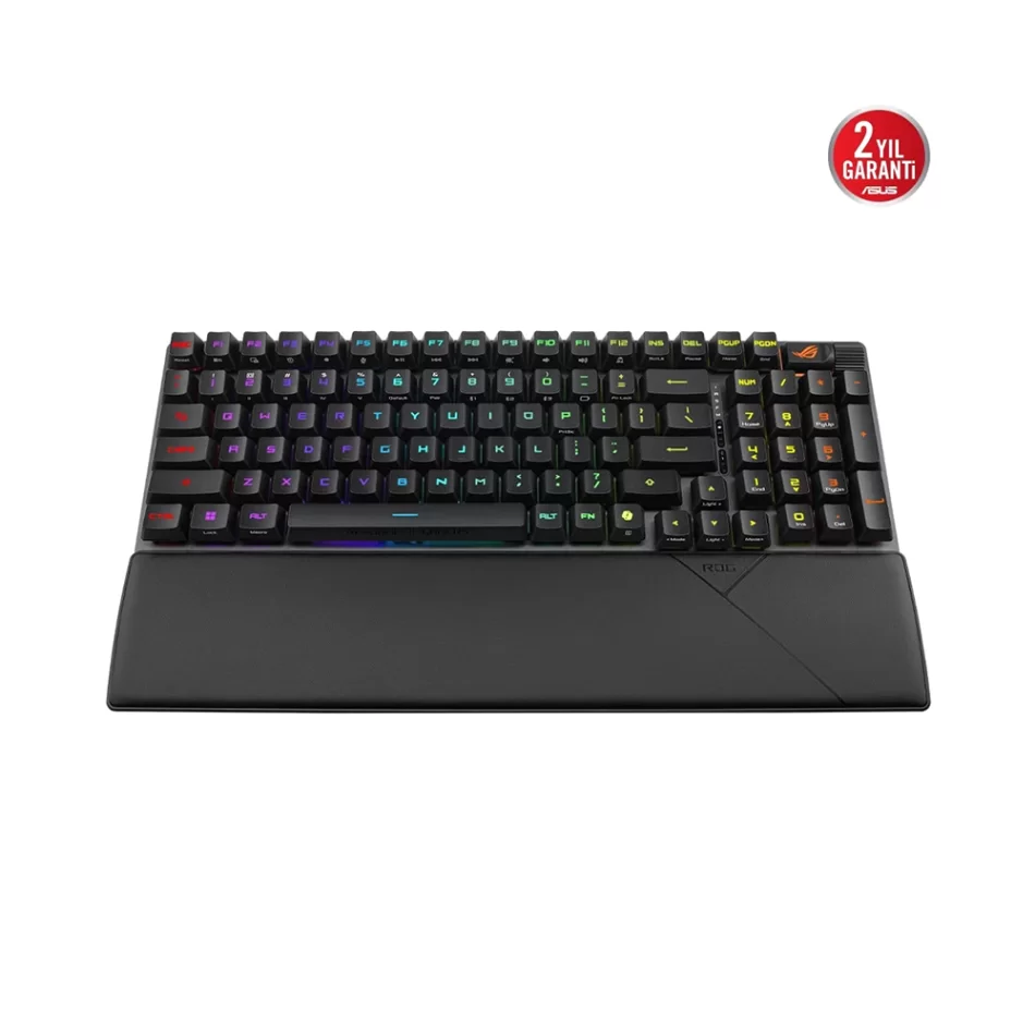ASUS ROG Strix Scope II 96 Wireless Mekanik RX Red Switch Kablosuz Türkçe Q Oyuncu Klavyesi