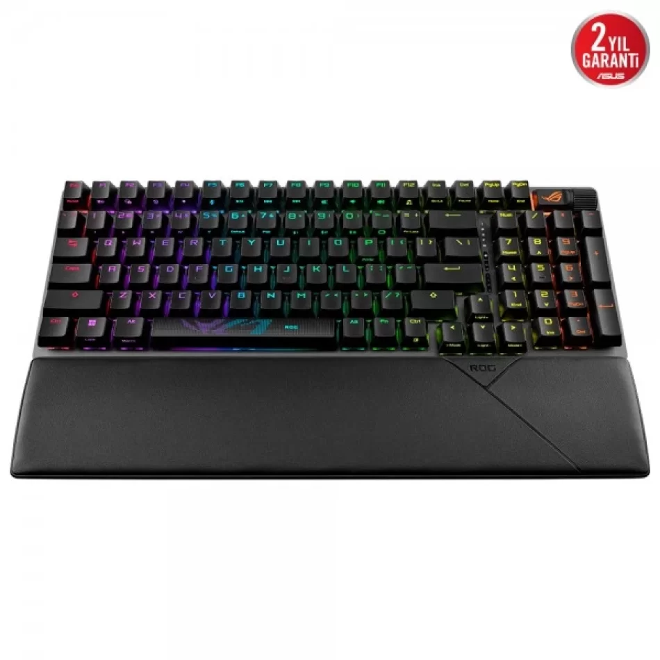 ASUS ROG Strix Scope II 96 Wireless Mekanik NX Red Switch Kablosuz Türkçe Q Oyuncu Klavyesi