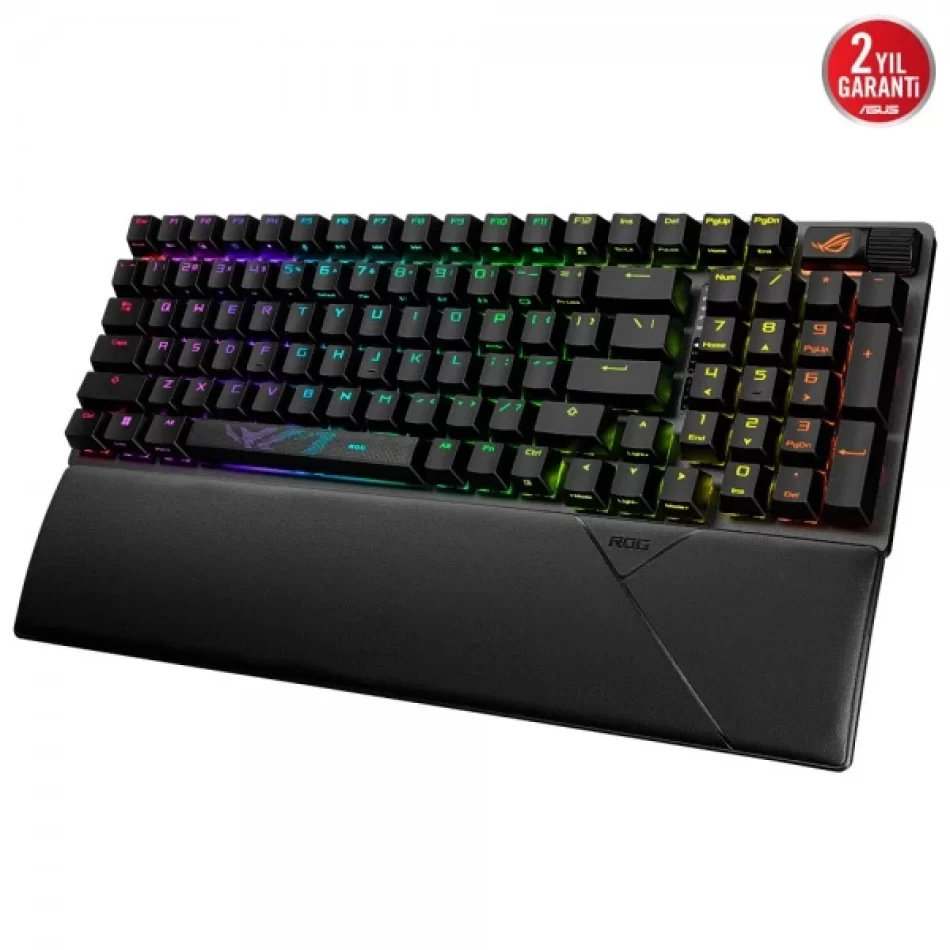 ASUS ROG Strix Scope II 96 Wireless Mekanik NX Red Switch Kablosuz Türkçe Q Oyuncu Klavyesi