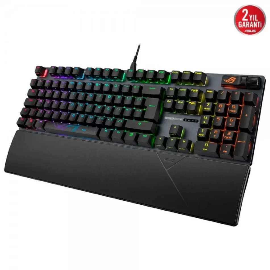 ASUS ROG Strix Scope II RGB Kablolu Mekanik NX Snow Red Switch Türkçe Q Gaming Klavye