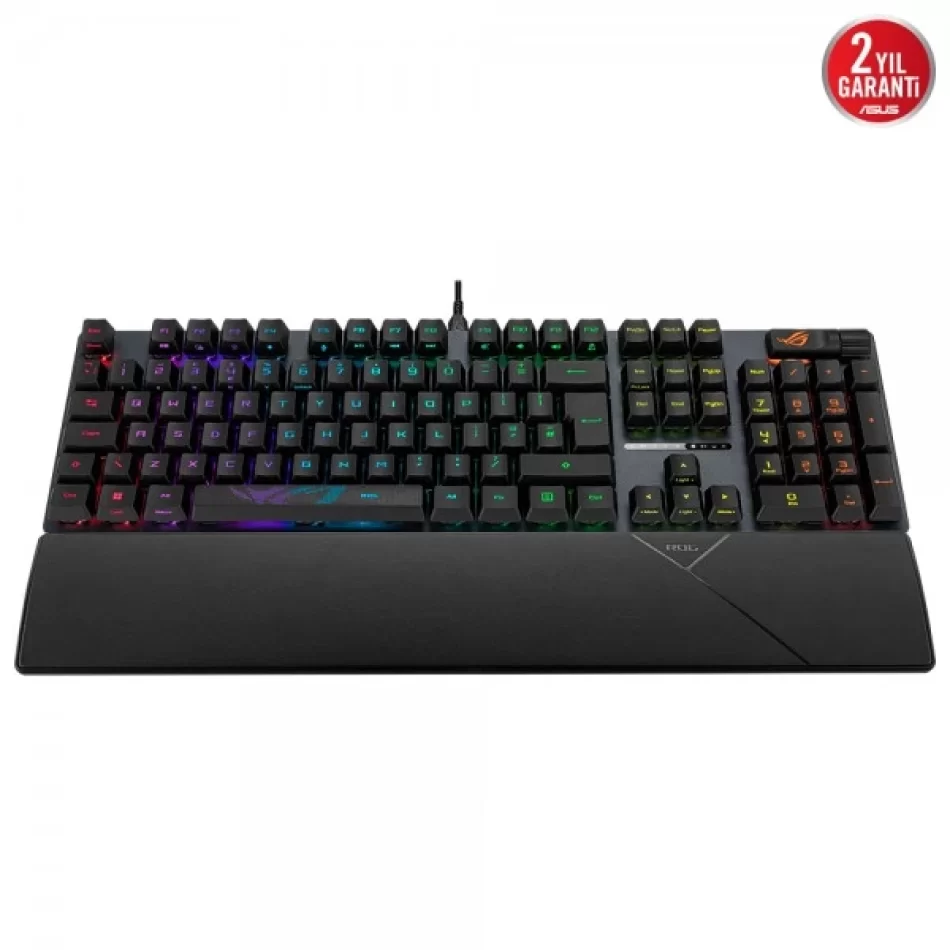 ASUS ROG Strix Scope II RGB Kablolu Mekanik RX Red Switch Türkçe Q Gaming Klavye