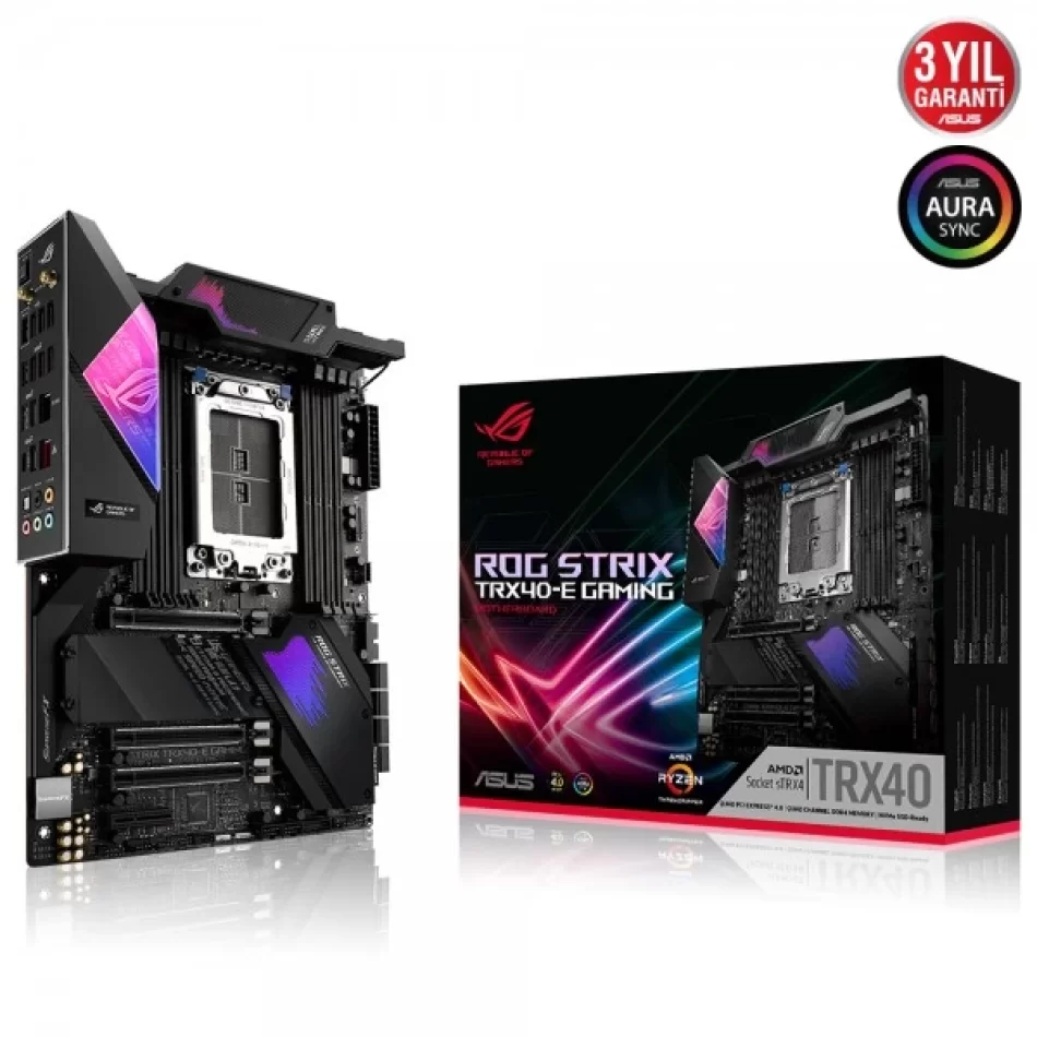 ASUS ROG STRIX TRX40-E GAMING 4666MHz(OC) DDR4 AMD Soket sTRX4 ATX Anakart