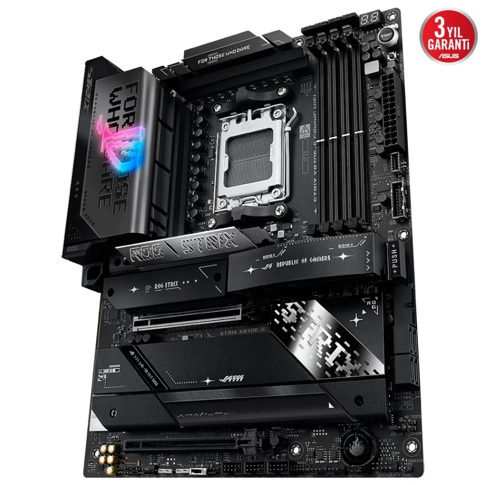 ASUS ROG Strix X870E-E GAMING WIFI 8000MHz(OC) DDR5 AMD Soket AM5 ATX Anakart