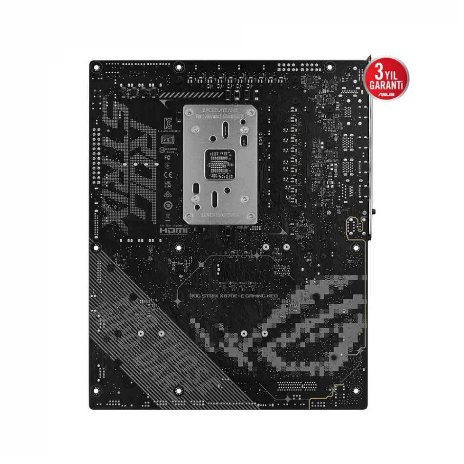 ASUS ROG Strix X870E-E GAMING WIFI7 NEO 8600MHz(OC) DDR5 AMD Soket AM5 ATX Anakart