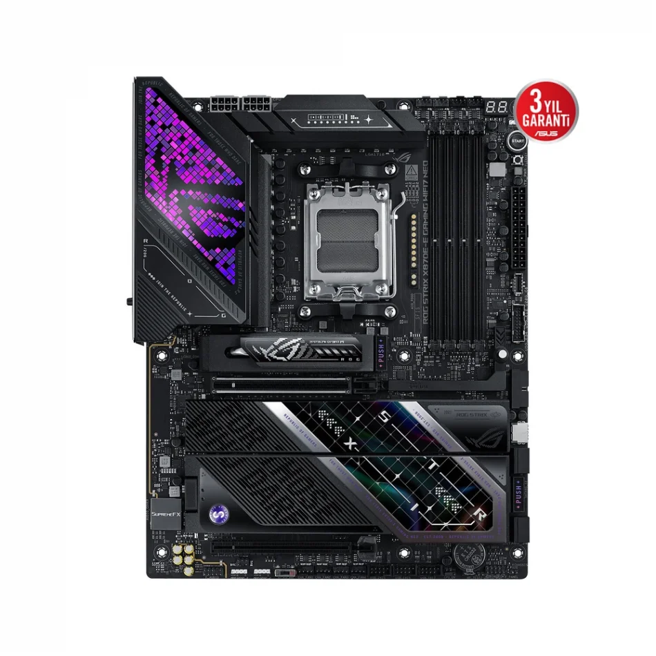ASUS ROG Strix X870E-E GAMING WIFI7 NEO 8600MHz(OC) DDR5 AMD Soket AM5 ATX Anakart