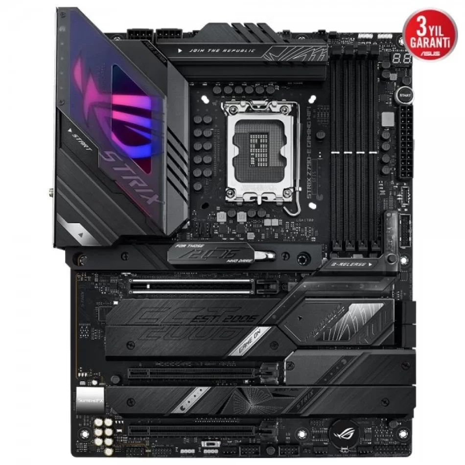 ASUS ROG STRIX Z790-E GAMING WIFI 7800MHz(OC) DDR5 Intel Soket 1700 ATX Anakart