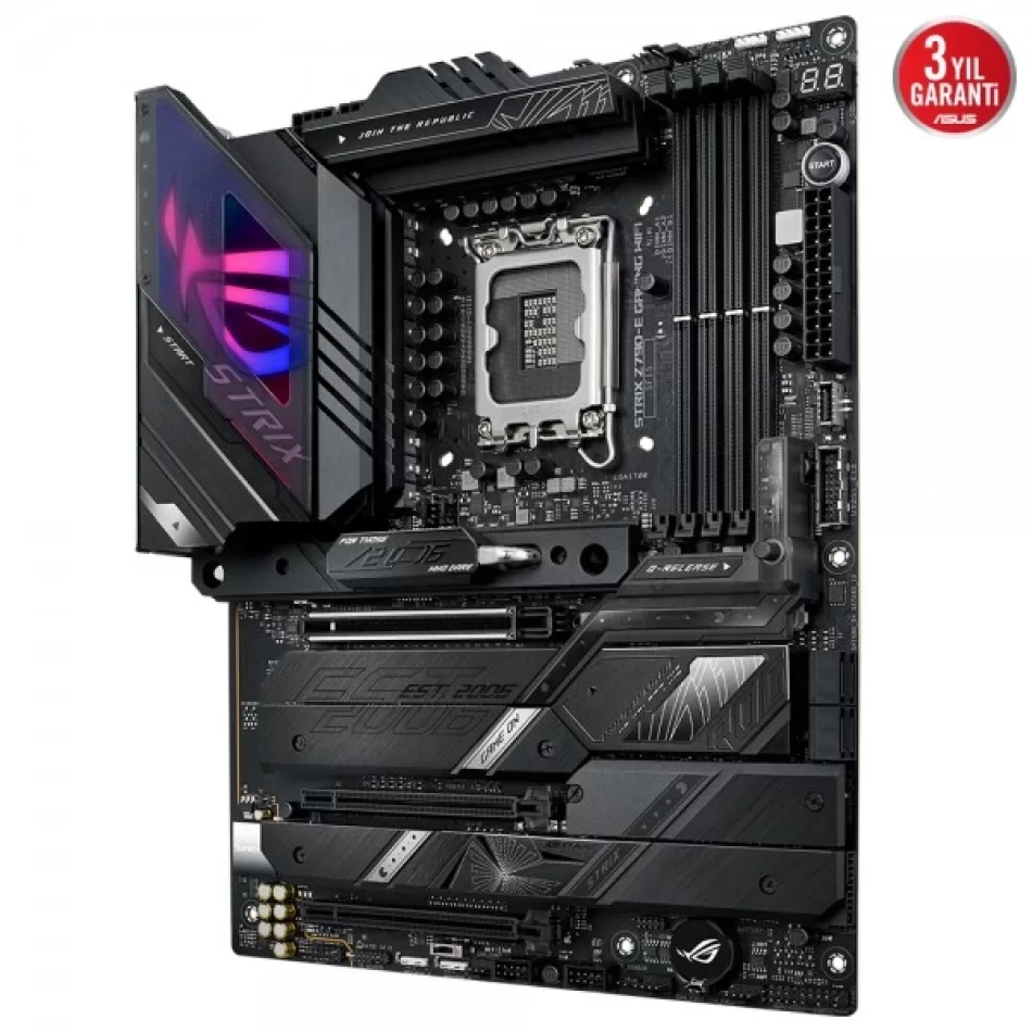 ASUS ROG STRIX Z790-E GAMING WIFI 7800MHz(OC) DDR5 Intel Soket 1700 ATX Anakart