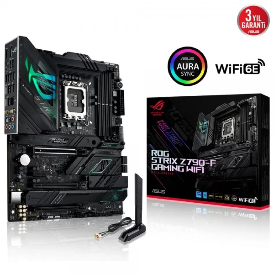 ASUS ROG STRIX Z790-F GAMING WIFI 7800MHz(OC) DDR5 Intel Soket 1700 ATX Anakart