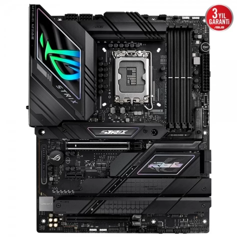 ASUS ROG Strix Z790-F GAMING WiFi II 8000MHz(OC) DDR5 Intel Soket 1700 ATX Anakart