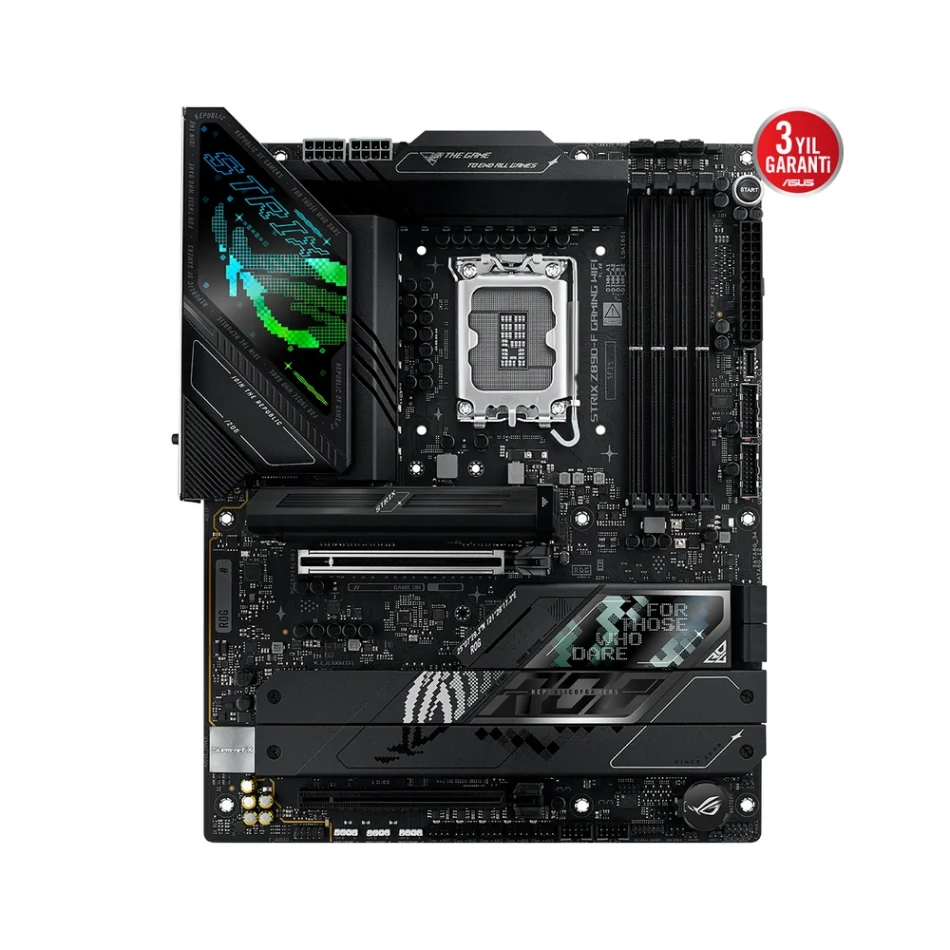 ASUS ROG Strix Z890-F GAMING WIFI 8600MHz(OC) DDR5 Intel Soket 1851 ATX Anakart