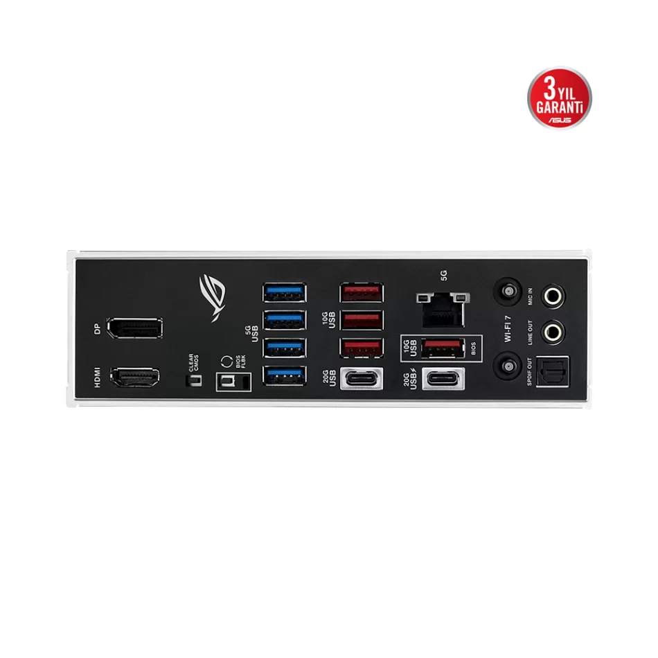 ASUS ROG Strix Z890-H Gaming WIFI 9066MHz(OC) DDR5 Intel Soket 1851 ATX Anakart