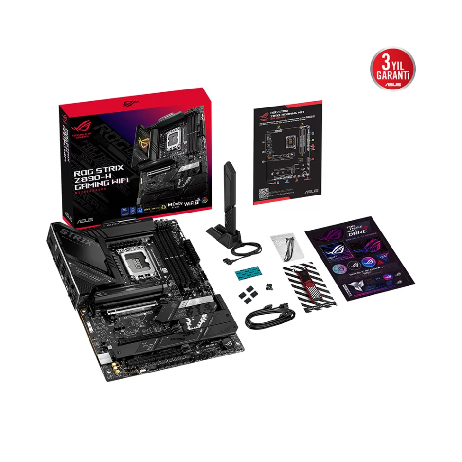ASUS ROG Strix Z890-H Gaming WIFI 9066MHz(OC) DDR5 Intel Soket 1851 ATX Anakart