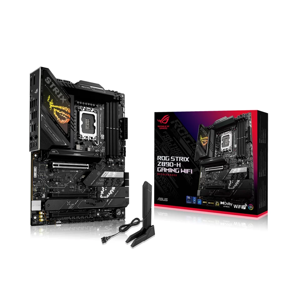 ASUS ROG Strix Z890-H Gaming WIFI 9066MHz(OC) DDR5 Intel Soket 1851 ATX Anakart