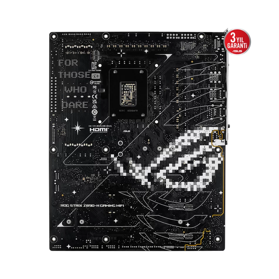 ASUS ROG Strix Z890-H Gaming WIFI 9066MHz(OC) DDR5 Intel Soket 1851 ATX Anakart