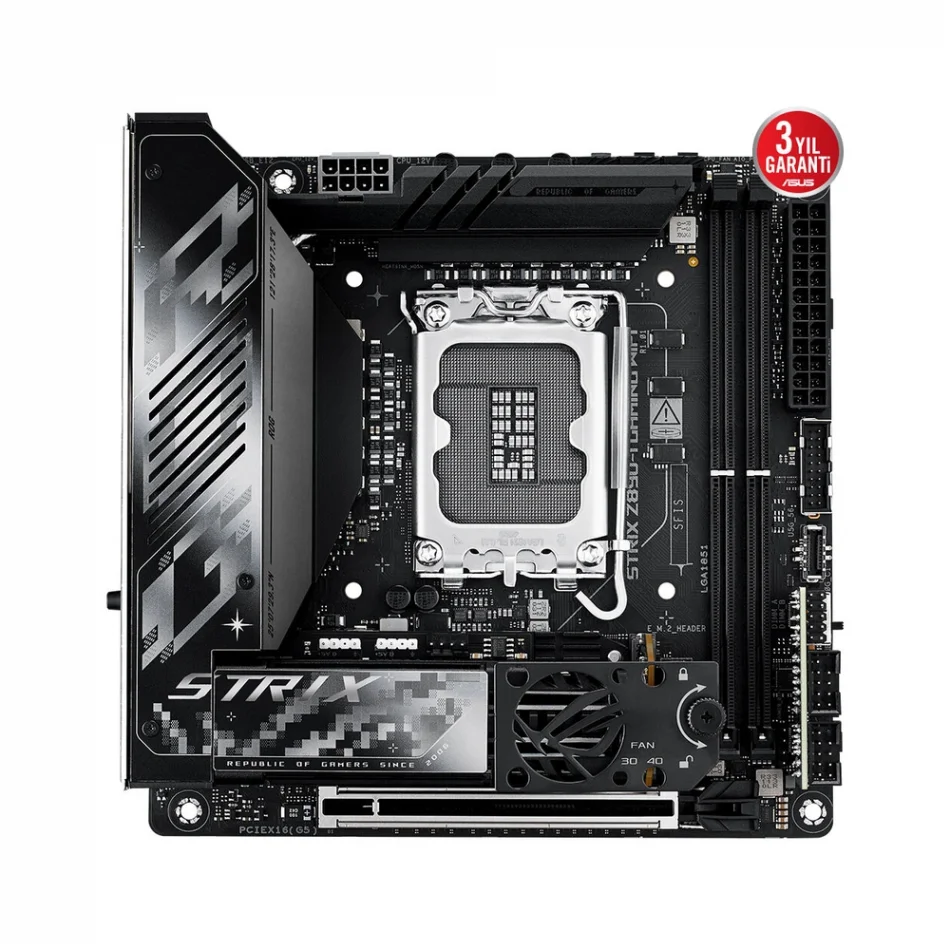 ASUS ROG Strix Z890-I GAMING WIFI 9200MHz(OC) DDR5 Intel Soket 1851 mini-ITX Anakart
