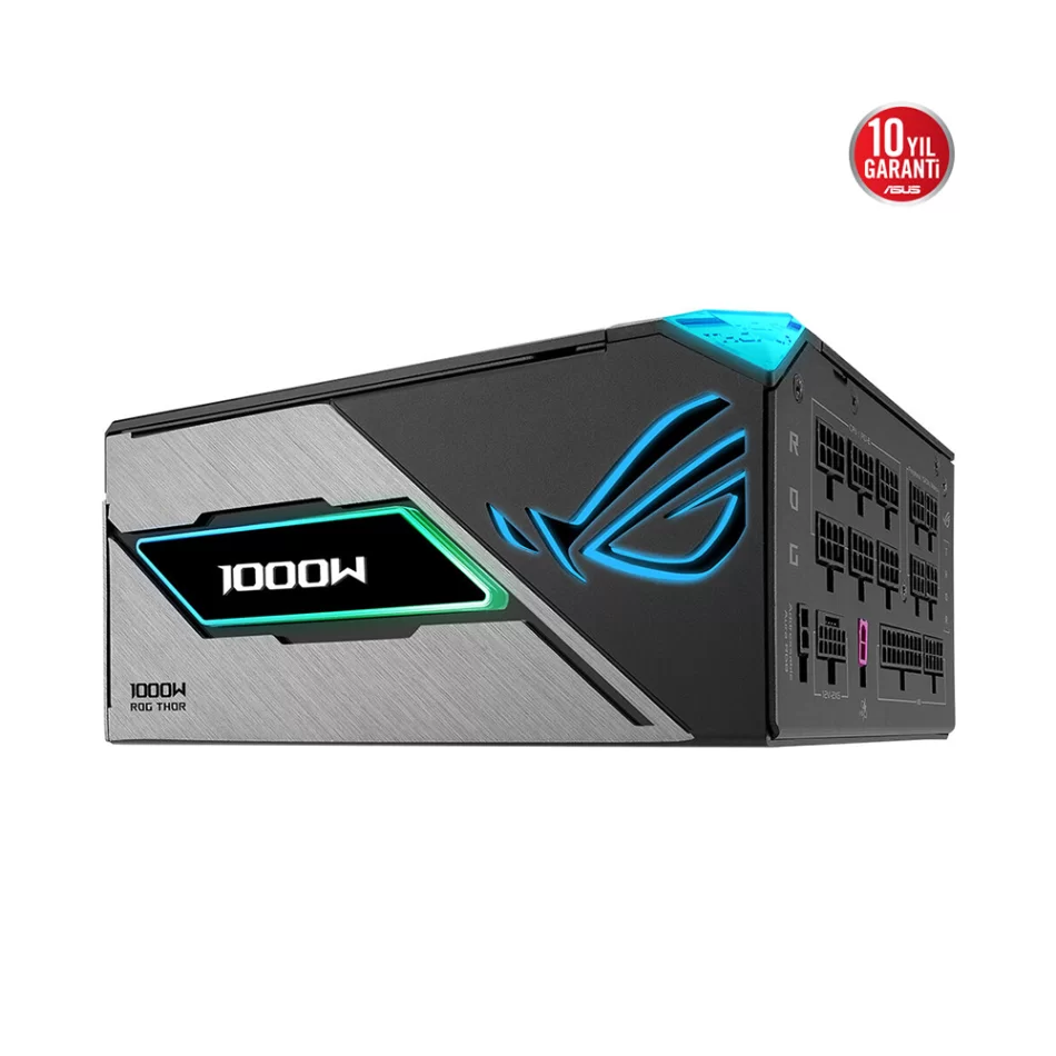 ASUS ROG THOR 1000P3 1000W Platinum III ARGB 80+ Platinum Tam Modüler ATX 3.1 Güç Kaynağı