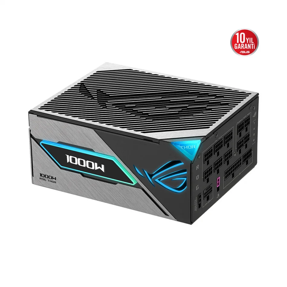 ASUS ROG THOR 1000P3 1000W Platinum III ARGB 80+ Platinum Tam Modüler ATX 3.1 Güç Kaynağı