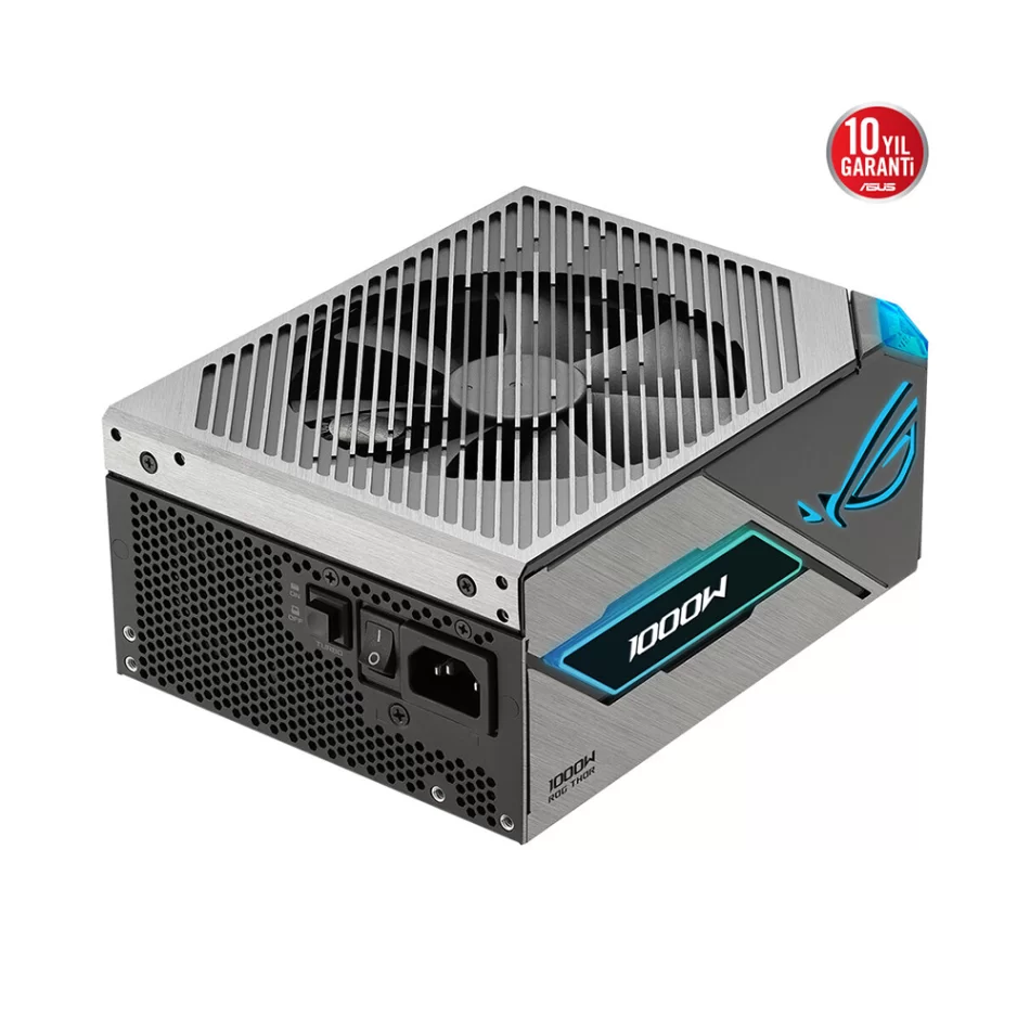 ASUS ROG THOR 1000P3 1000W Platinum III ARGB 80+ Platinum Tam Modüler ATX 3.1 Güç Kaynağı