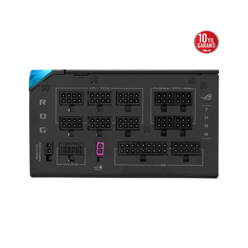 ASUS ROG THOR 1000P3 1000W Platinum III (ROG Equalizer) ARGB 80+ Platinum Tam Modüler ATX 3.1 Güç Kaynağı