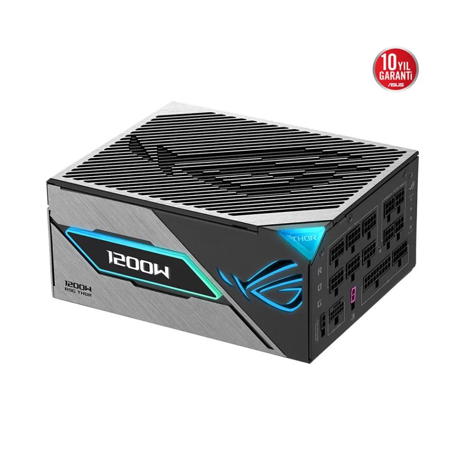 ASUS ROG THOR 1200P3 1200W Platinum III ARGB 80+ Platinum Tam Modüler ATX 3.1 Güç Kaynağı