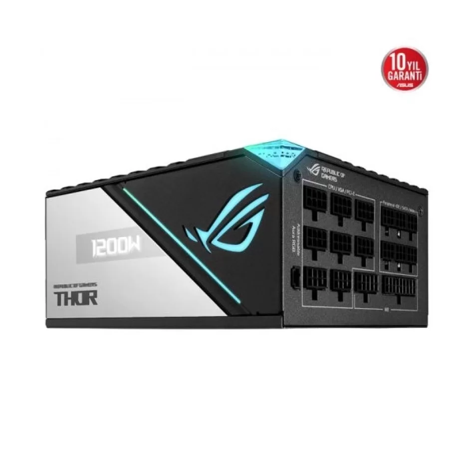 ASUS ROG THOR 1200W 80 PLUS Platinum II ARGB OLED Ekranlı Tam Modüler Güç Kaynağı