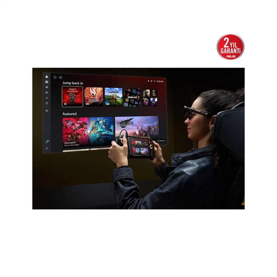ASUS ROG XREAL R1 Edition 20. Yıl Özel Sürüm 240Hz 0.01 ms 1080p Micro-OLED 171 Sanal Ekran AR Gaming Gözlük