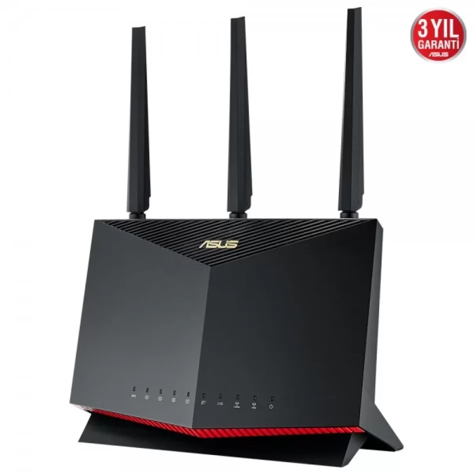 Asus RT-AX86U Wifi6 DualBand Gaming Ai Mesh AiProtection Torrent Bulut 4G Vpn Router-Access Point