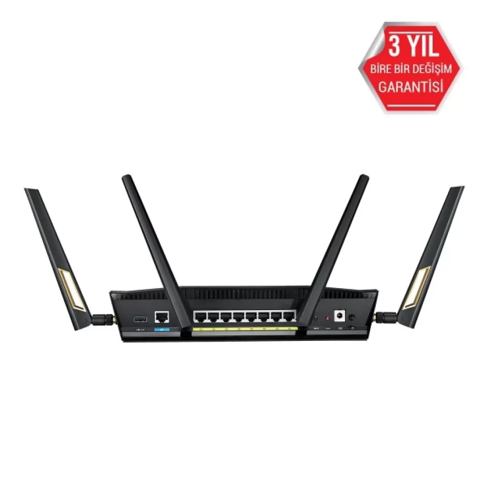 Asus RT-AX88U Wifi6 DualBand Gaming Ai Mesh AiProtection Torrent Bulut Dlna 4G Vpn Router-Access Point