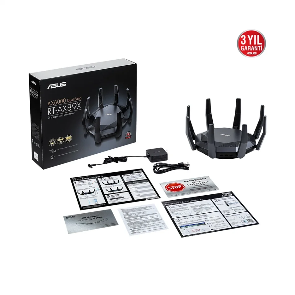 ASUS RT-AX89X Dual-band Mesh WiFi6 AiMesh Extendable Router