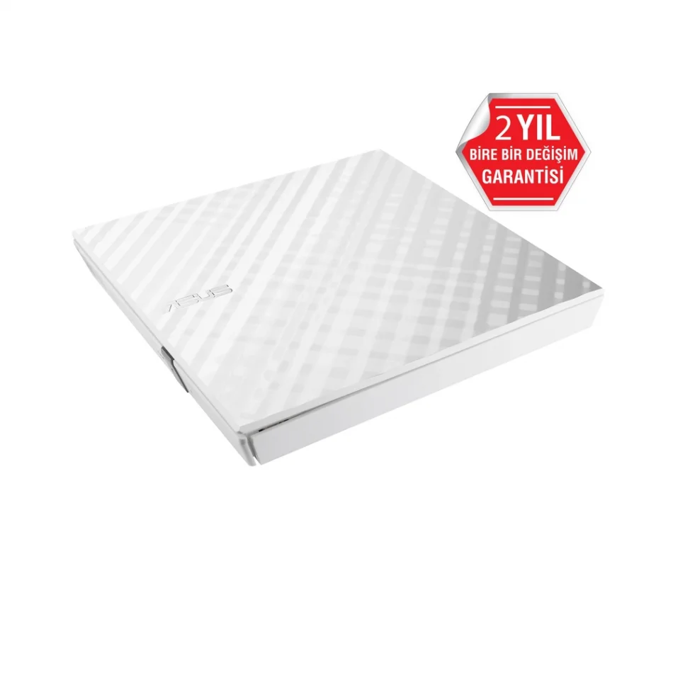 ASUS SDRW-08D2S-U Lite White Slim 8X USB 2.0 Beyaz Slim Dvd Yazıcı