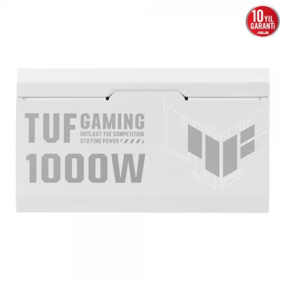 ASUS TUF Gaming 1000G WHITE 1000W 80 PLUS Gold Tam Modüler ATX 3.0 Uyumlu Beyaz Power Supply