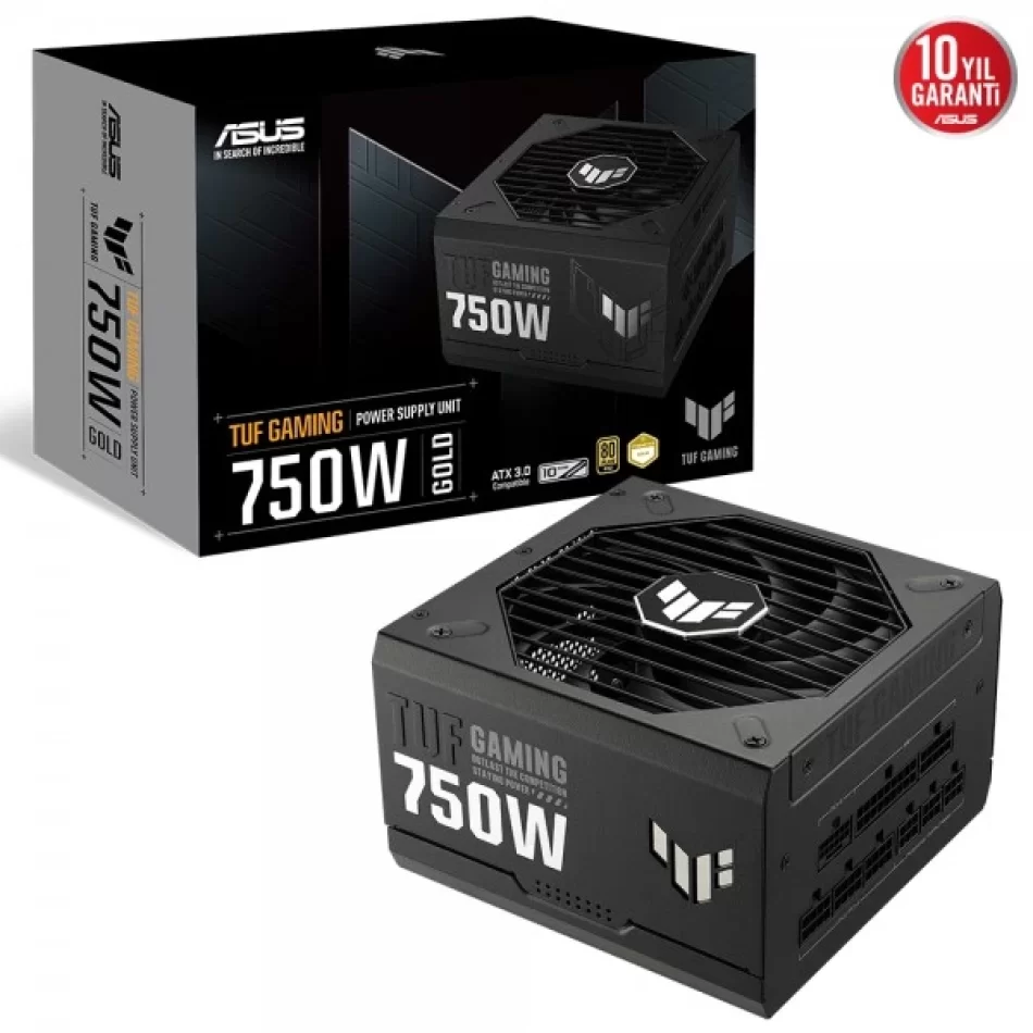 ASUS TUF Gaming 750G 750W 80+ Gold Full Modüler ATX 3.0 Uyumlu Gaming Power Supply