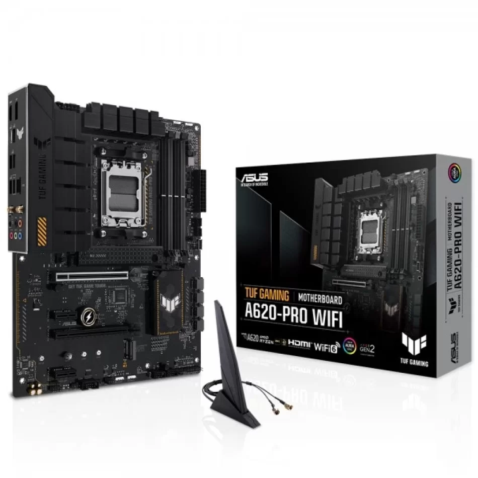 ASUS TUF GAMING A620-PRO WIFI 7600MHz(OC) DDR5 AMD Soket AM5 ATX Anakart