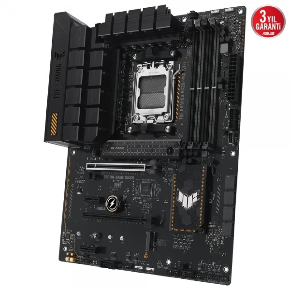 ASUS TUF GAMING A620-PRO WIFI 7600MHz(OC) DDR5 AMD Soket AM5 ATX Anakart