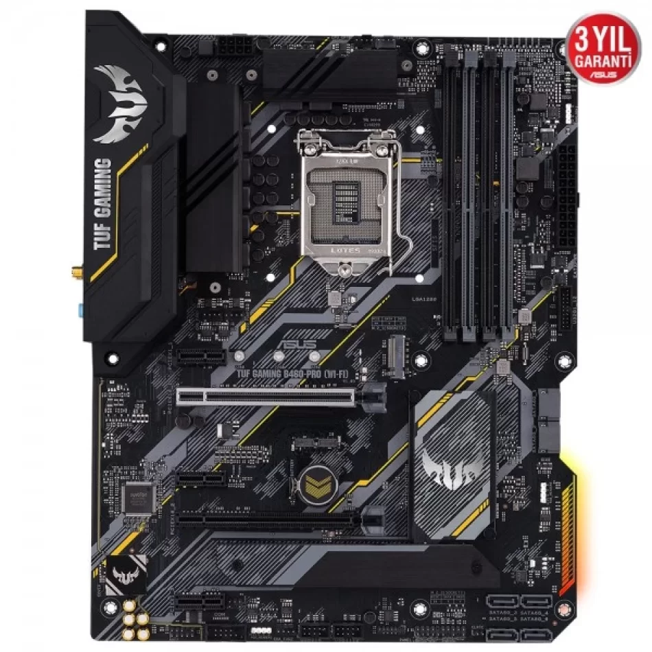 ASUS TUF GAMING B460-PRO WI-FI 2933MHz DDR4 Intel Soket 1200 ATX Anakart