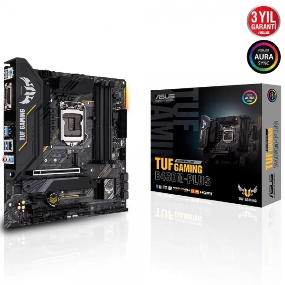 ASUS TUF GAMING B460M-PLUS 2933MHz DDR4 Intel Soket 1200 ATX Anakart