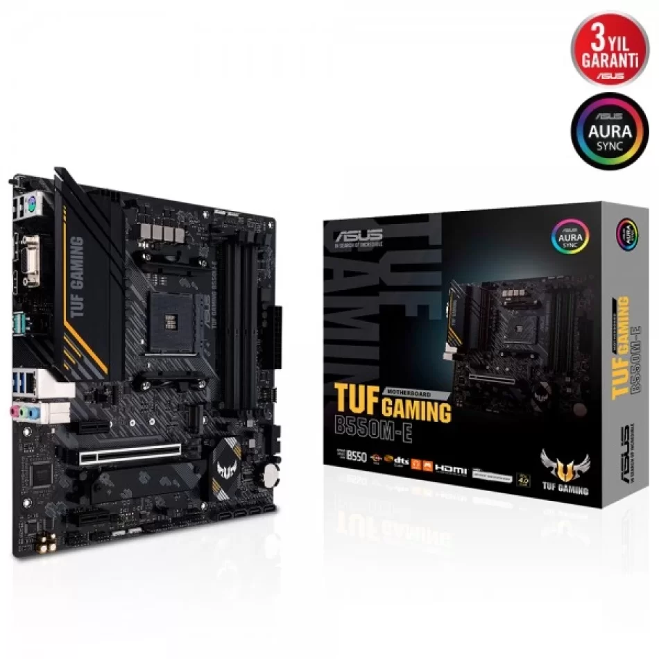 ASUS TUF GAMING B550M-E 4866MHz(OC) DDR4 AMD Soket AM4 mATX Anakart