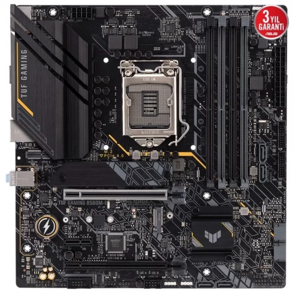 ASUS TUF GAMING B560M-E 5000MHz(OC) DDR4 Intel Soket 1200 mATX Anakart