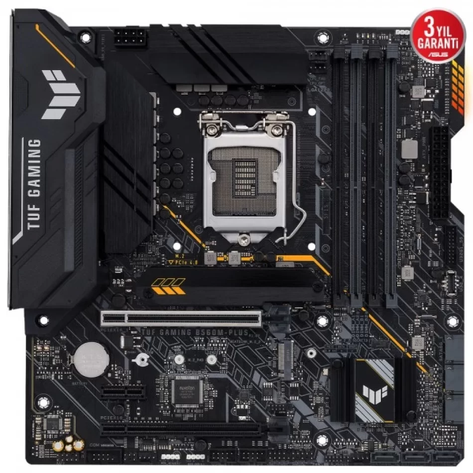 ASUS TUF GAMING B560M-PLUS 5000MHz(OC) DDR4 Intel Soket 1200 mATX Anakart