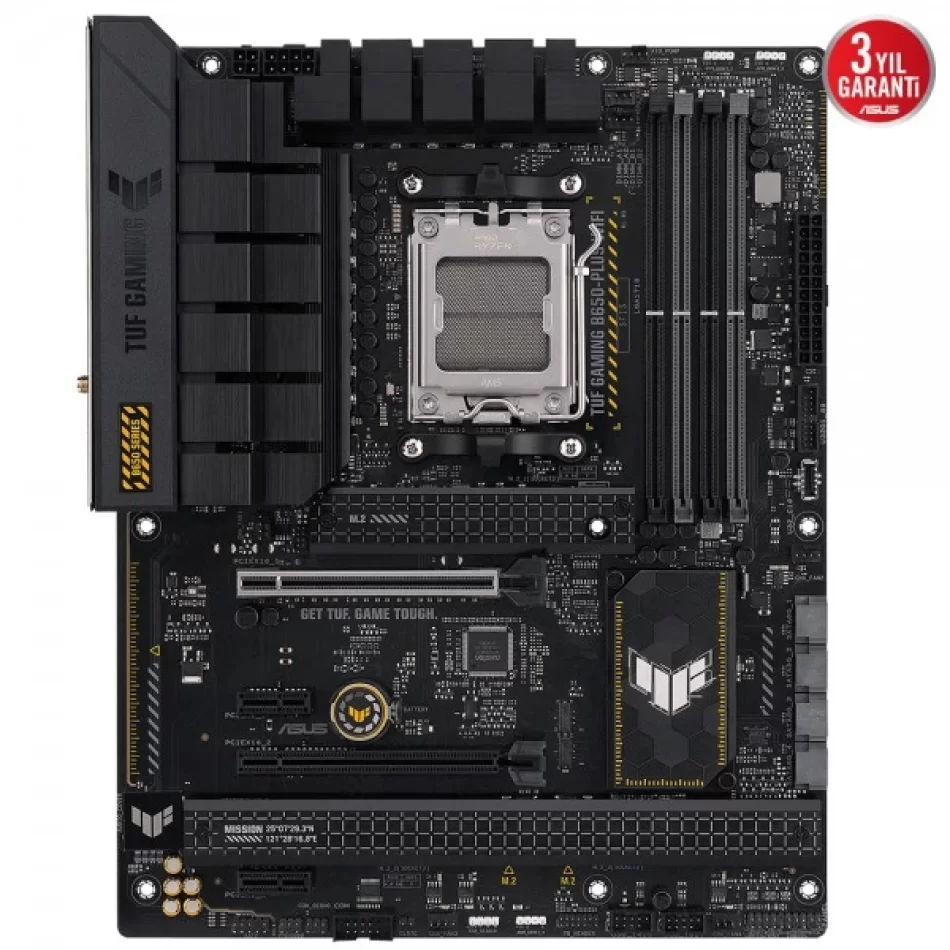 ASUS TUF GAMING B650-PLUS WIFI 7600MHz(OC) DDR5 AMD Soket AM5 ATX Anakart