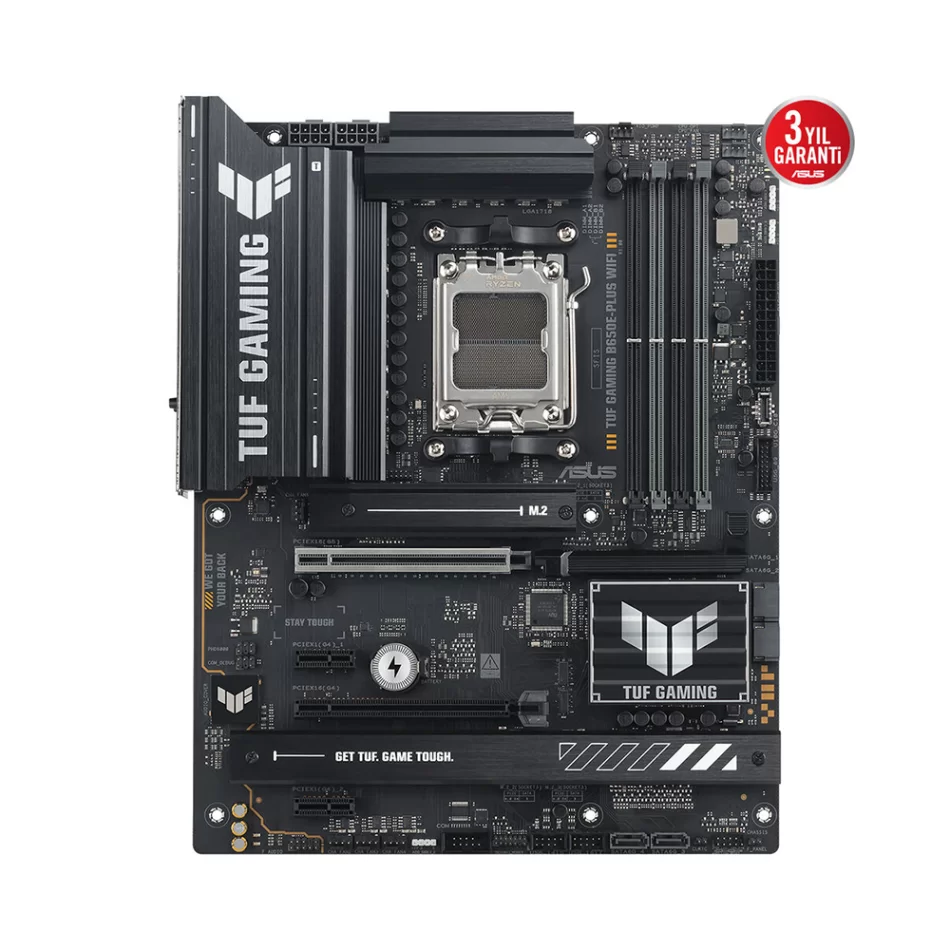 ASUS TUF Gaming B650E PLUS WIFI 8000MHz(OC) DDR5 AMD Soket AM5 ATX Anakart