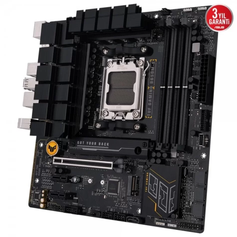 ASUS TUF GAMING B650M-E 7600Mhz(OC) DDR5 AMD Soket AM5 mATX Anakart