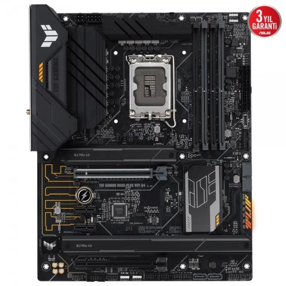 ASUS TUF GAMING B660-PLUS WIFI D4 5333MHz(OC) DDR4 Intel Soket 1700 ATX Anakart