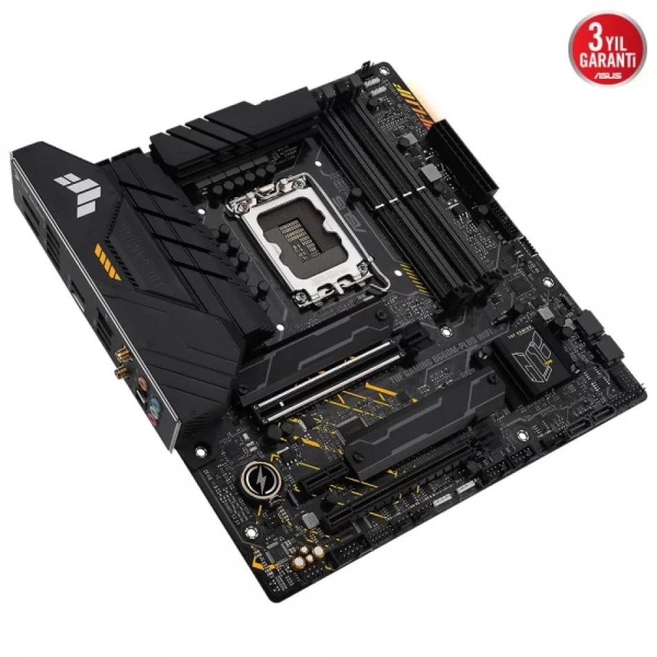 ASUS TUF GAMING B660M-PLUS WIFI 6000MHz(OC) DDR5 Intel Soket 1700 mATX Anakart