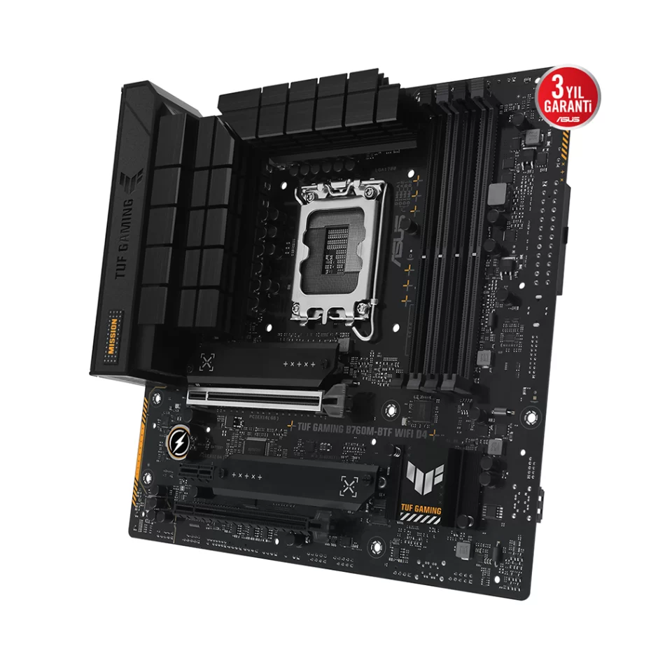 ASUS TUF Gaming B760M-BTF WIFI D4 5333MHz(OC) DDR4 Intel Soket 1700 mATX Anakart