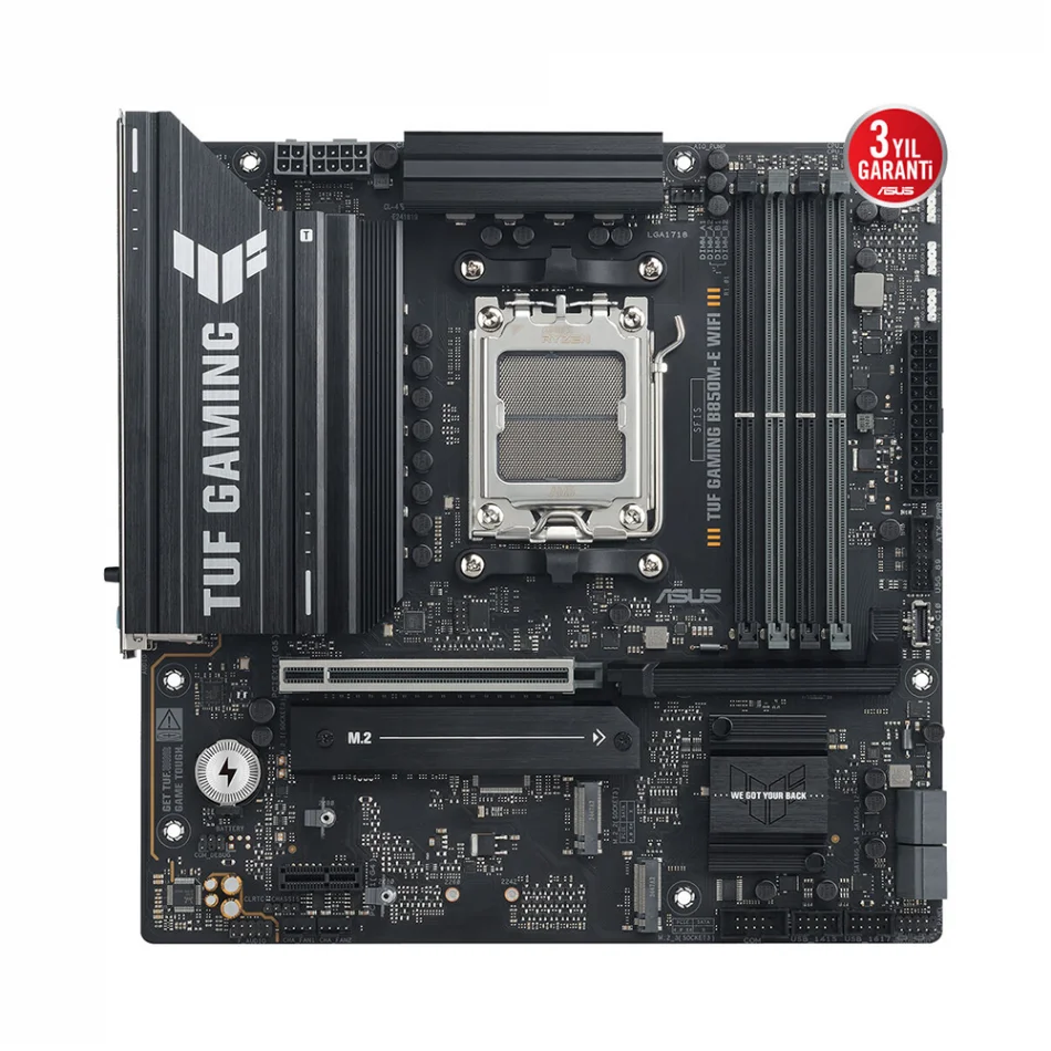 ASUS TUF Gaming B850M-E WIFI 8000MHz(OC) DDR5 AMD Soket AM5 ATX Anakart