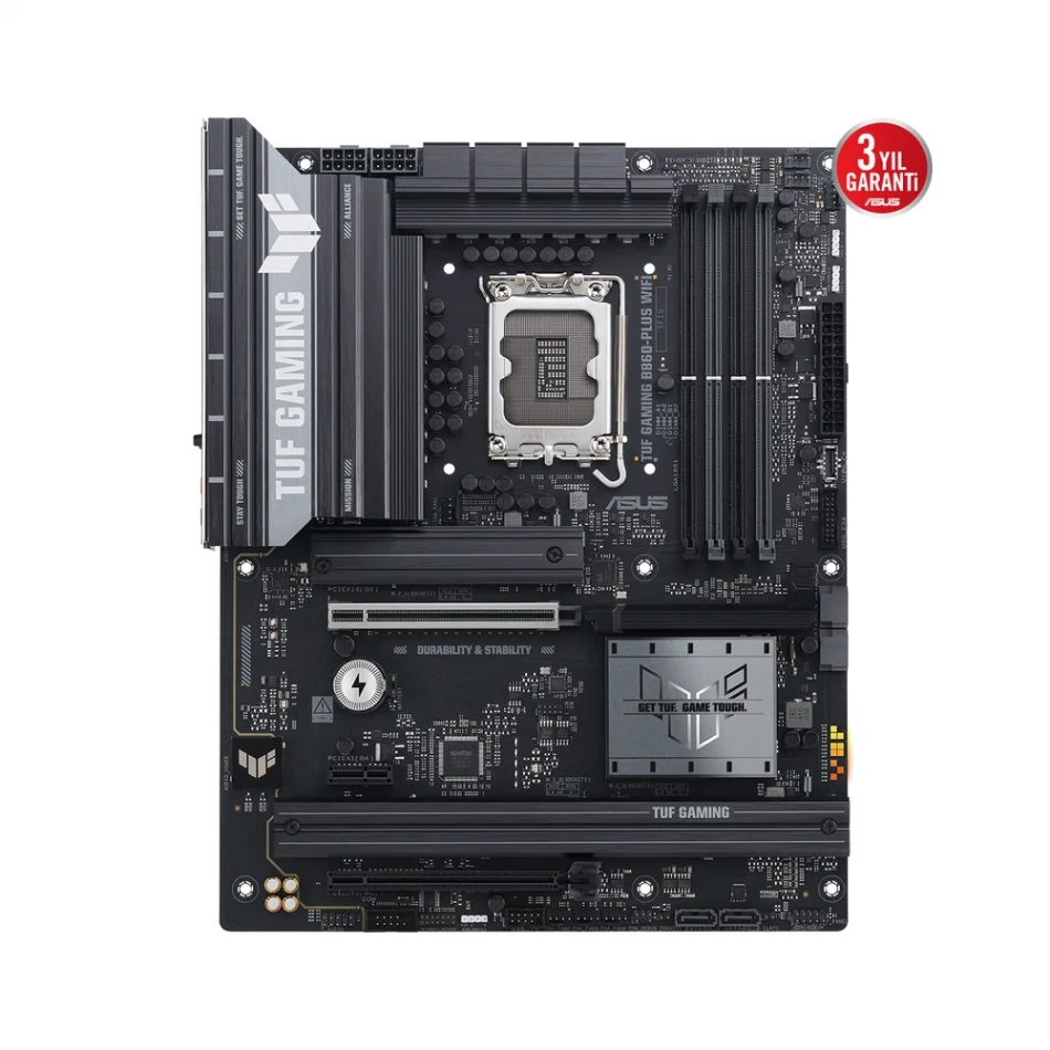 ASUS TUF Gaming B860-PLUS WIFI 8666MHz(OC) DDR5 Intel Soket 1851 ATX Anakart