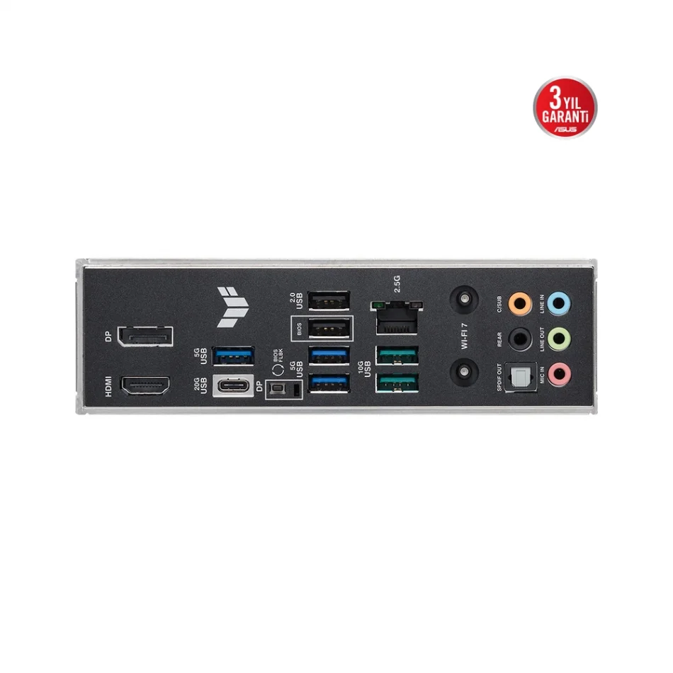 ASUS TUF Gaming B860-PLUS WIFI 8666MHz(OC) DDR5 Intel Soket 1851 ATX Anakart