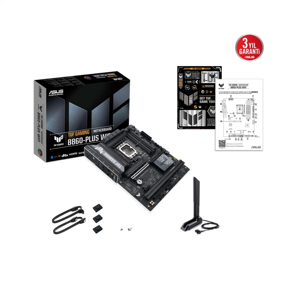 ASUS TUF Gaming B860-PLUS WIFI 8666MHz(OC) DDR5 Intel Soket 1851 ATX Anakart